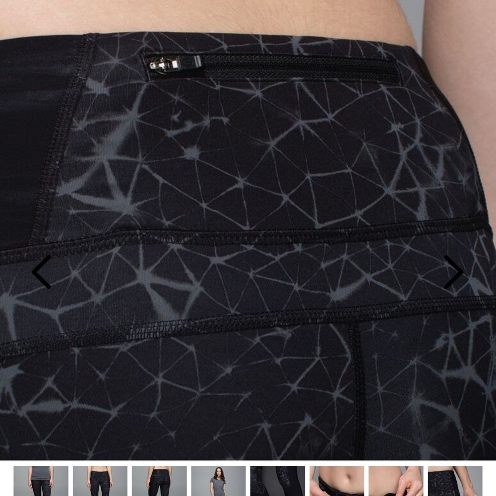 Lululemon Trail Bound Tight Full-On Luxtreme Size 2 star crushed black - Picture 4 of 9
